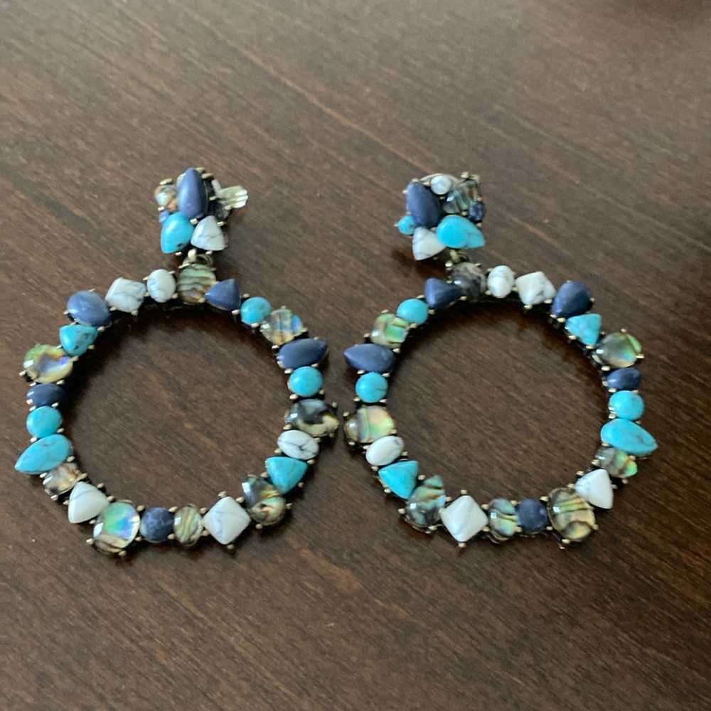 Bauble Bar Turquoise Statement Earrings